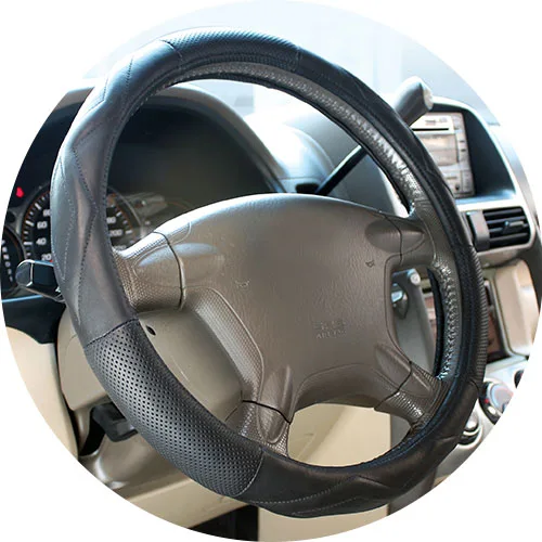CARBUFF方向盤套-吸汗牛皮系列