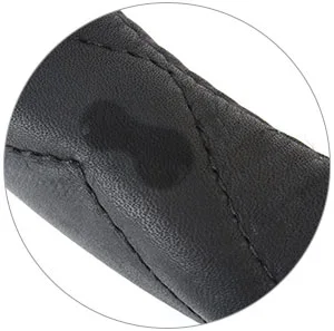 吸汗牛皮方向盤套-吸汗效果