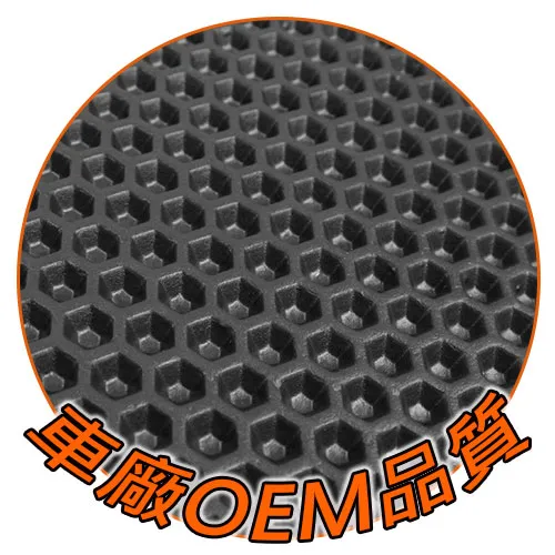 CARBUFF 蜂巢式防水汽車腳踏墊-特寫
