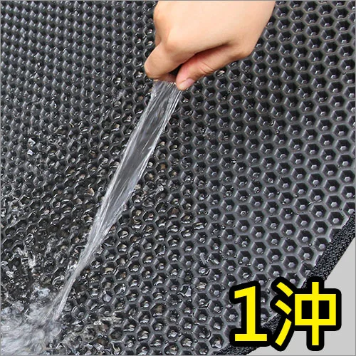 汽車腳踏墊的清洗步驟1-以水沖洗髒污