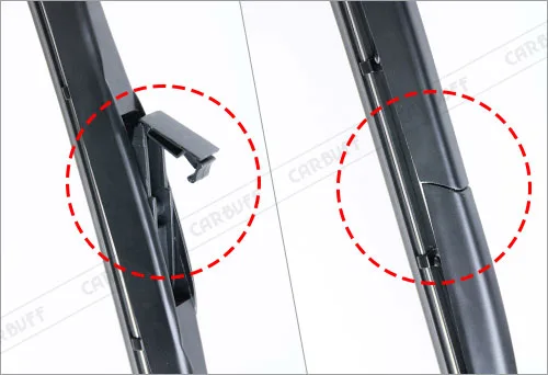 雨刷三節式骨架容易老化的局部特寫