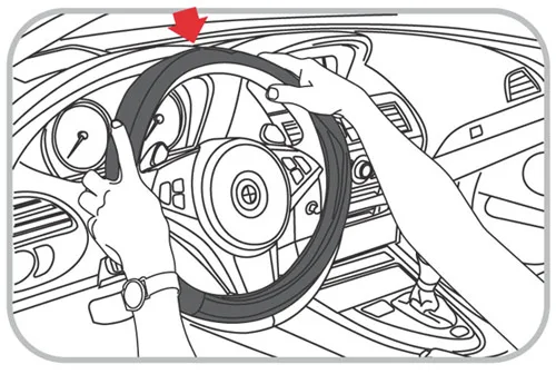 方向盤套安裝步驟B