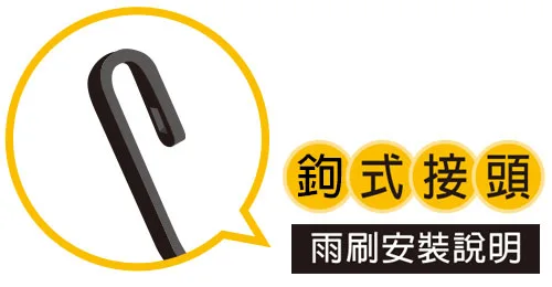 鉤式接頭雨刷安裝說明 鉤式接頭雨刷安裝說明