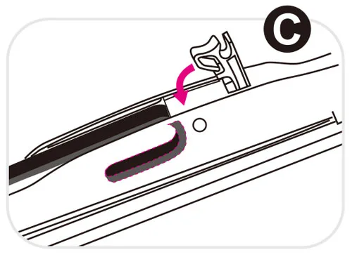 鉤式接頭雨刷安裝說明C