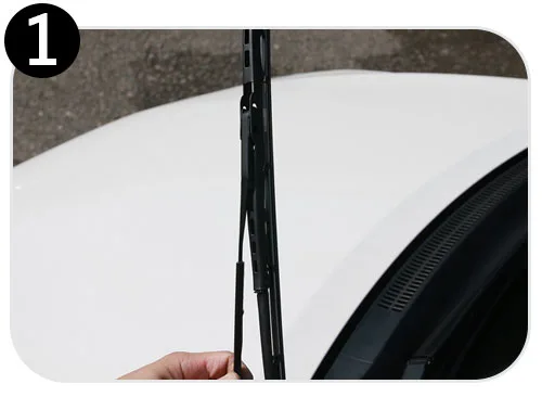 硬骨雨刷拆卸步驟一