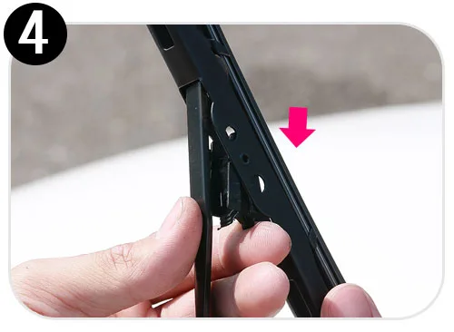 硬骨雨刷拆卸步驟四