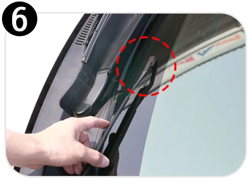 硬骨雨刷拆卸步驟六