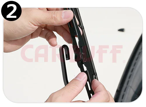 傳統硬骨雨刷安裝步驟二