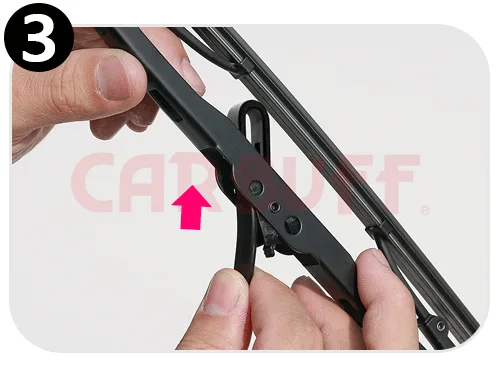 傳統硬骨雨刷安裝步驟三