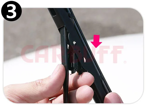 硬骨雨刷拆卸步驟三