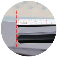 尺和雨刷需平行平高