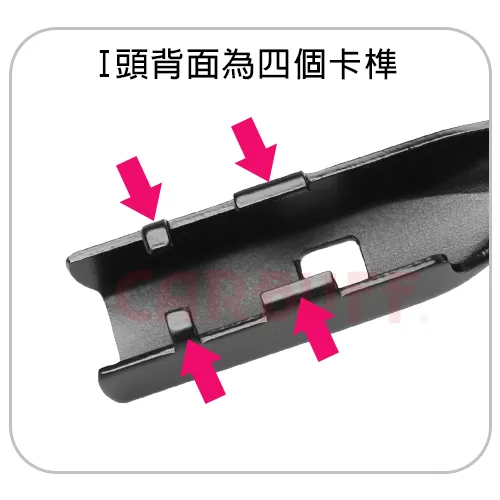 I頭背面為兩個卡榫 I頭背面為兩個卡榫