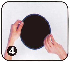 可收納成小圓形，不佔空間。