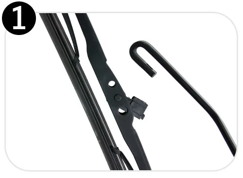 矽膠硬骨雨刷步驟一