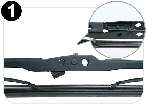 矽膠硬骨雨刷步驟1